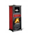 Teplovodní krbová kamna NORDICA TERMOROSSELLA PLUS FORNO D.S.A. 4.0Liberty Bordó